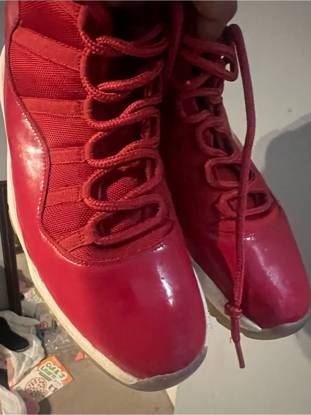 Nike Jordan 11 Concords Red and White